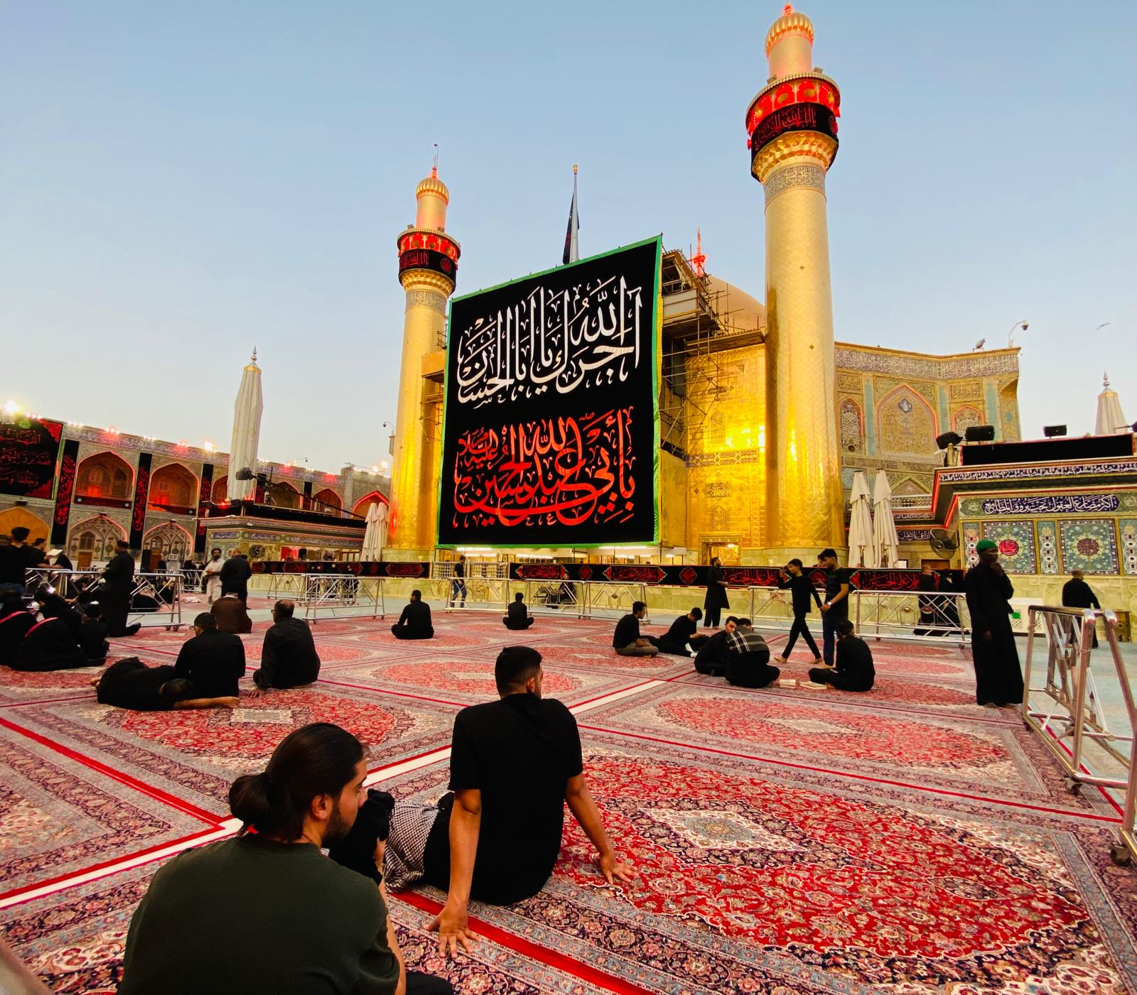 The golden shrine of Imam Ali asws in Najaf.